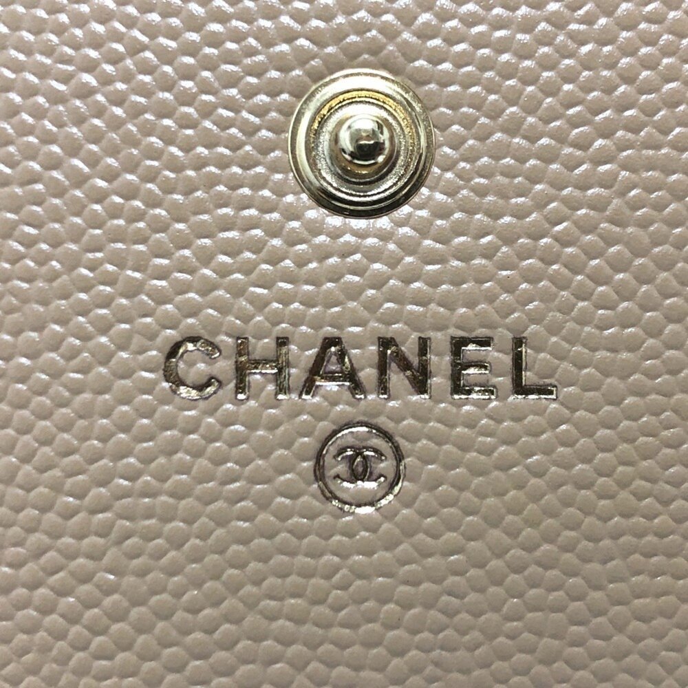 CHANEL Cream Caviar Leather Wallet - Picture 8 of 12